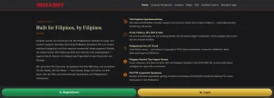 Angaben zu GCash, PayMaya und philippinischen Banken im Seitenangebot